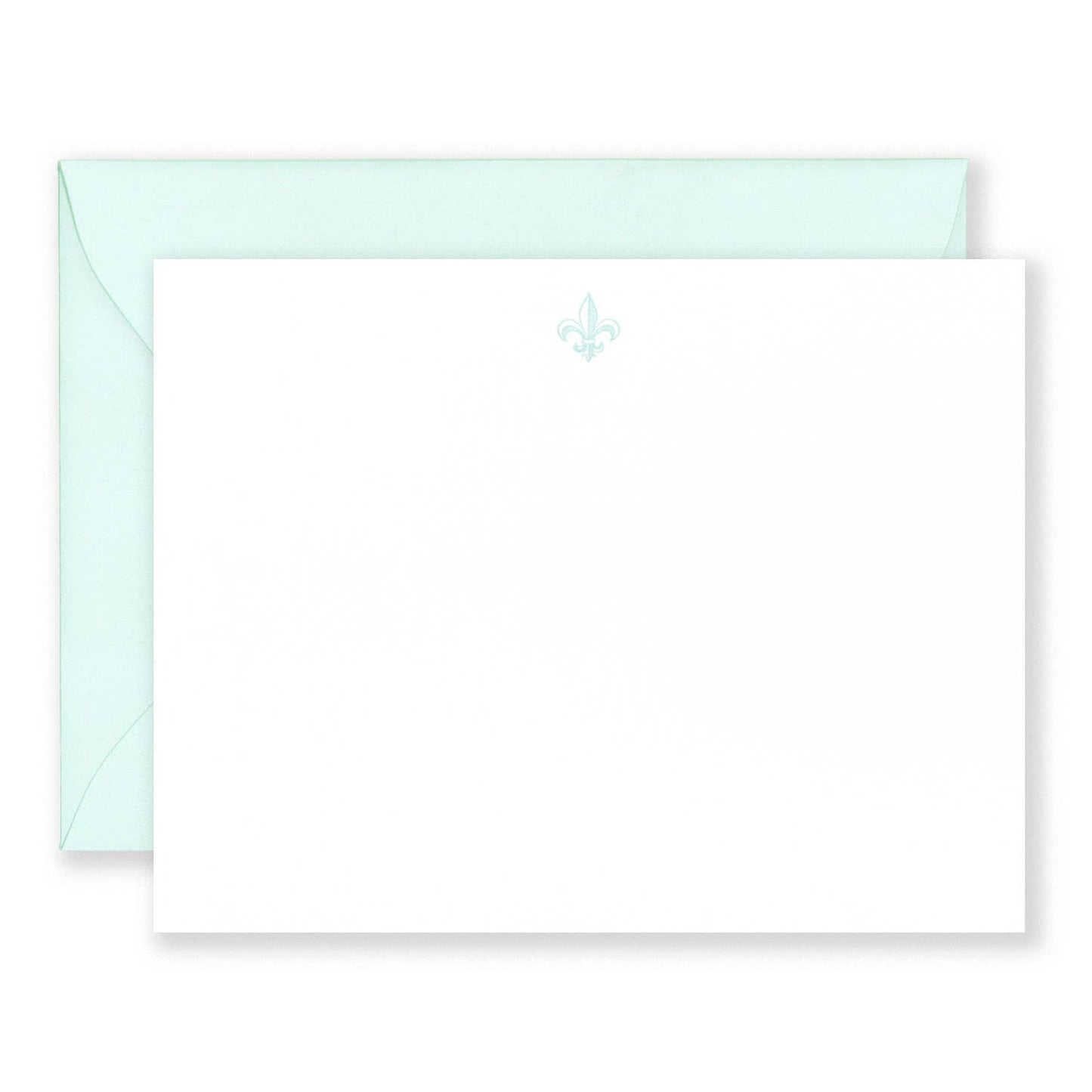 Fleur De Lis Stationery Set: Aubergine