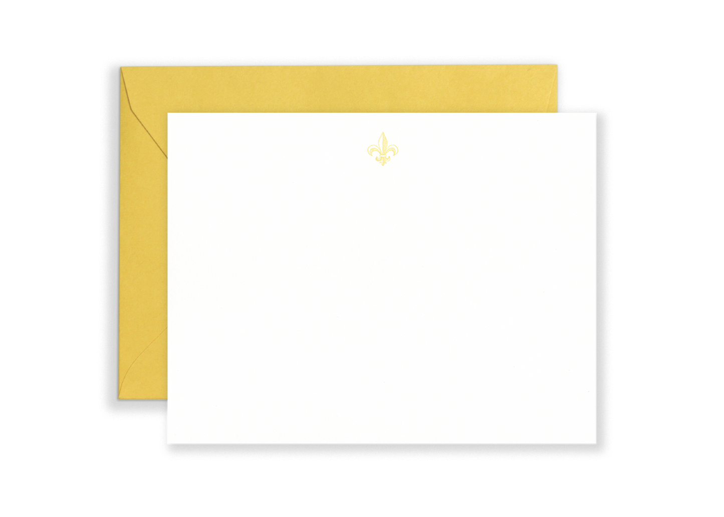 Fleur De Lis Stationery Set: Aubergine