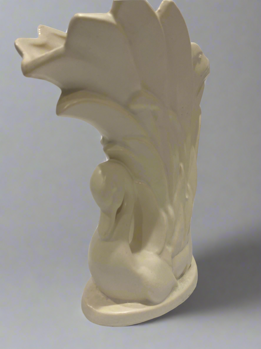 Vintage McCoy swan vase