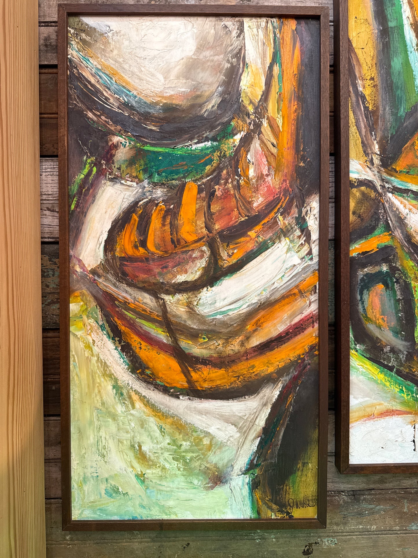 Signed Abstract Art (2)