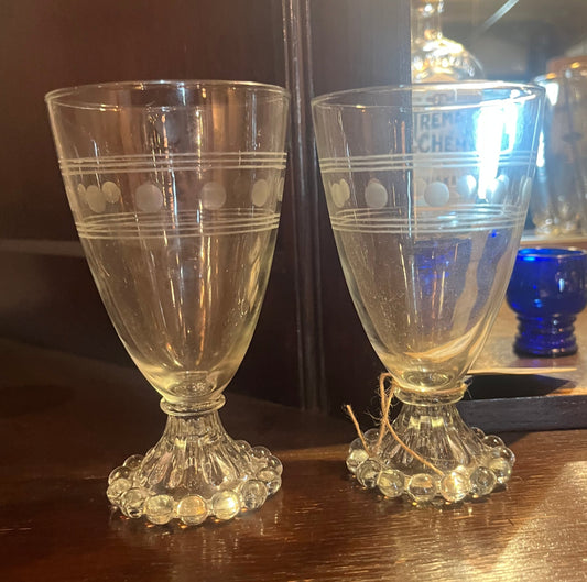 Vintage 1950s Anchor Hocking Boopie Glasses Set of 4