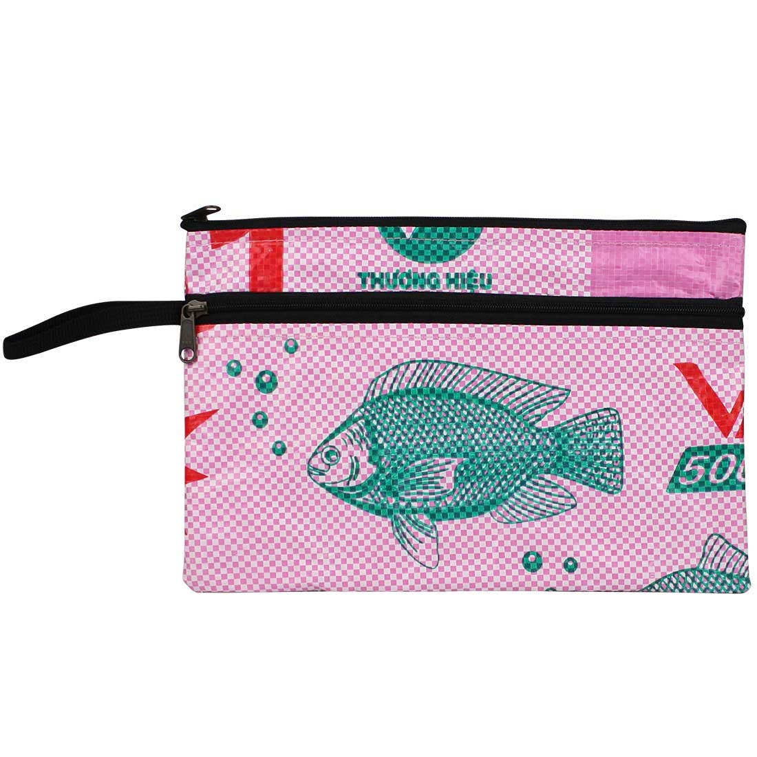 Recycled Feed Bag Zip Pouch