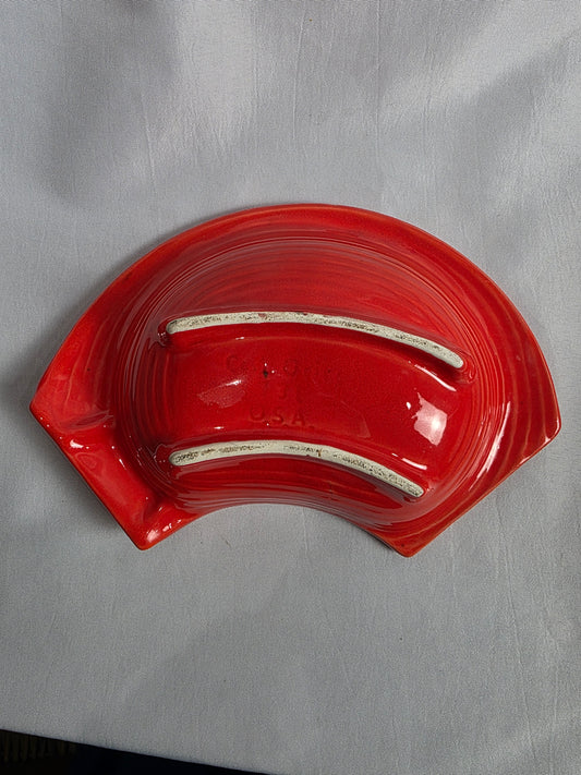 Vtg. Red Ashtray