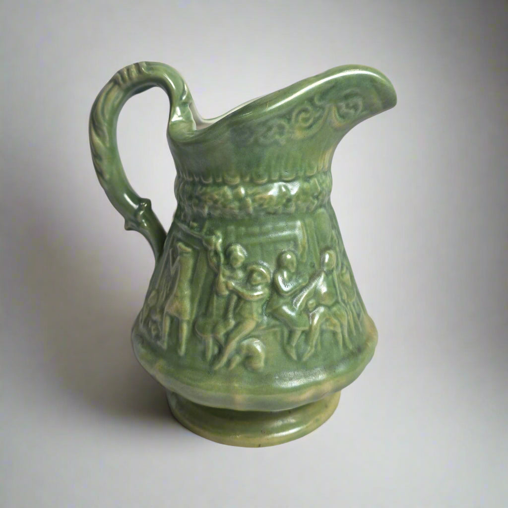 Vtg. Green Pitcher