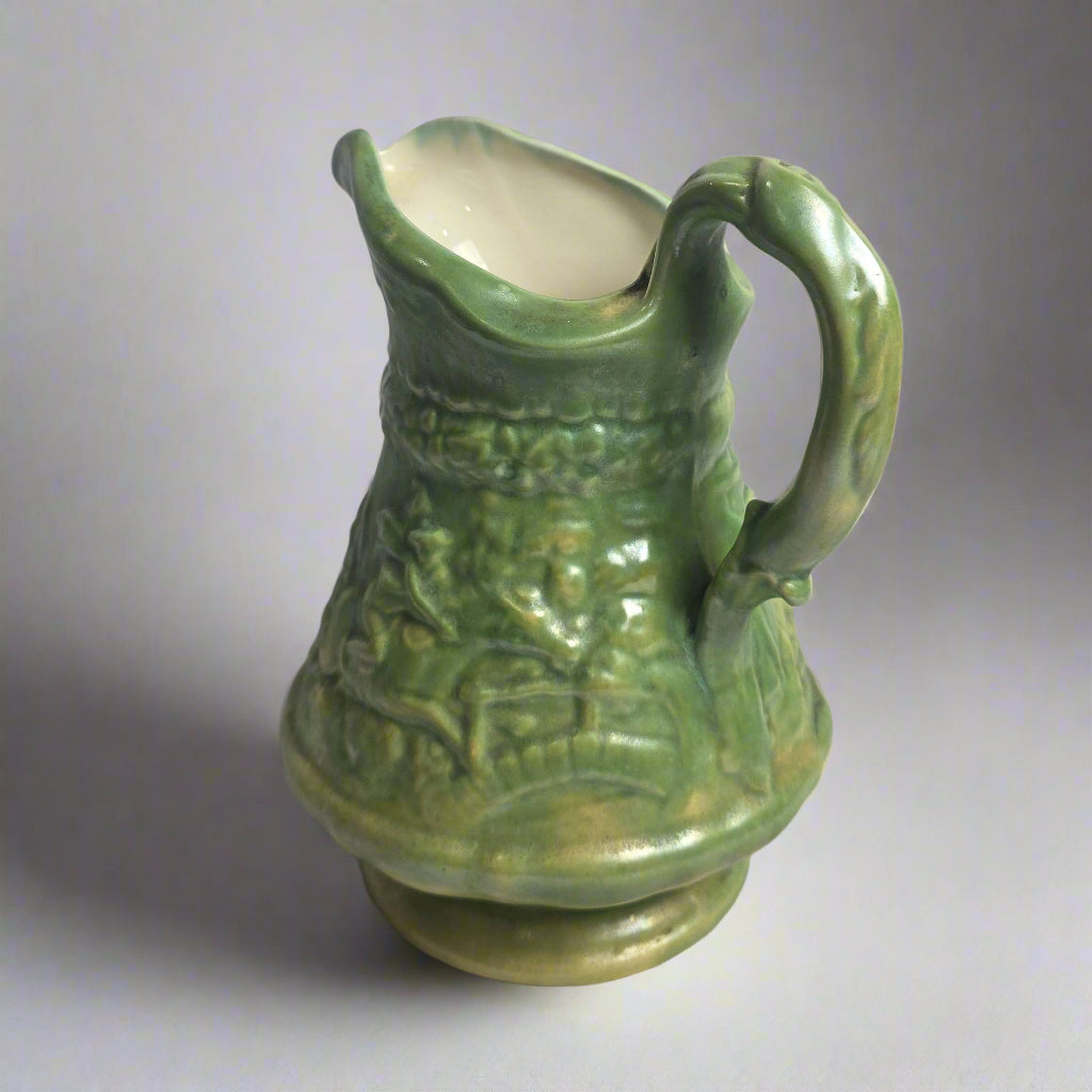 Vtg. Green Pitcher
