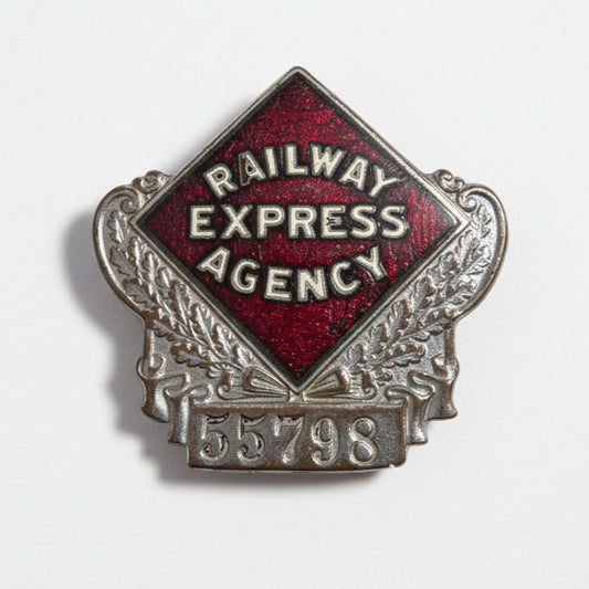 Vtg. Railway Badge (silver)