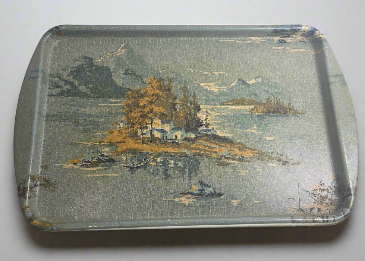 Vtg. House Tray