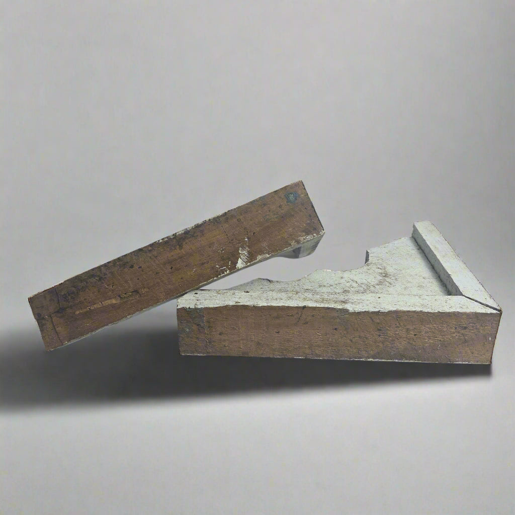 Vtg. Wood Corbels (2)