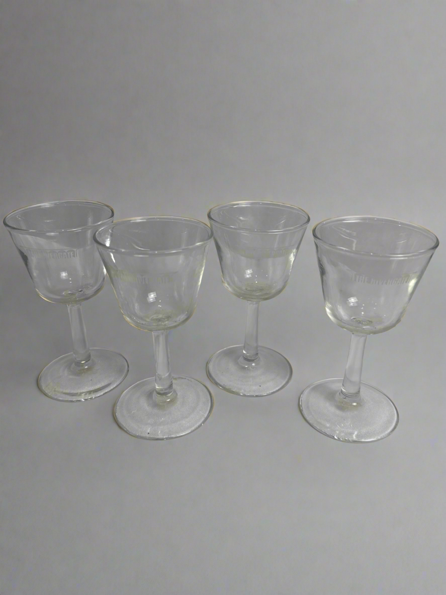 (4)Vtg Rivergate CC Cordial Glasses