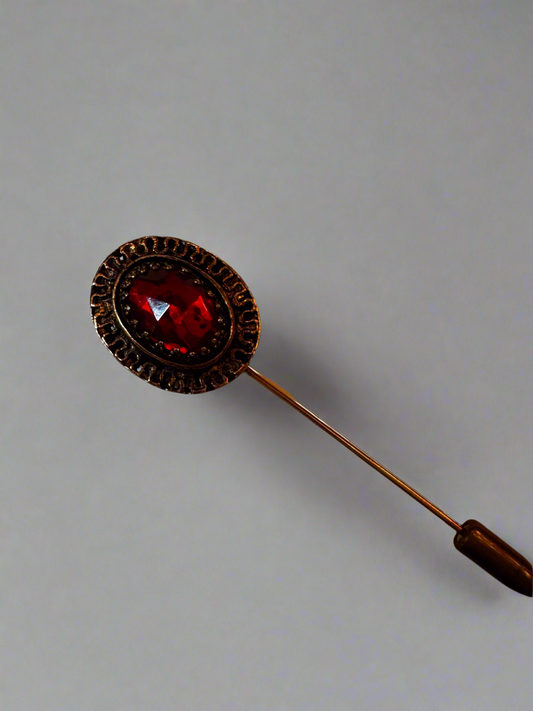 Red gemstone stickpin csbh