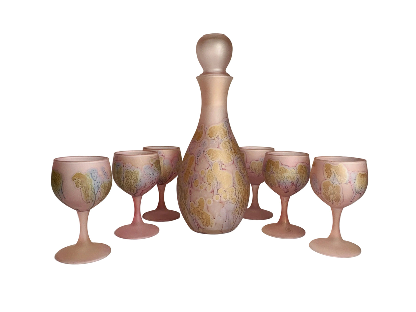 Mottled Art Decanter Set