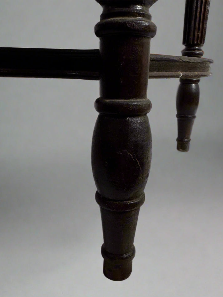 Vtg Demilune End Table