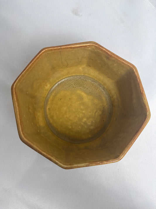 Brush Pottery Octagonal Planter