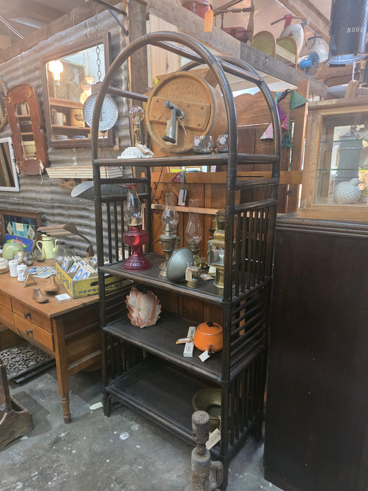 Vtg. Rattan Shelf