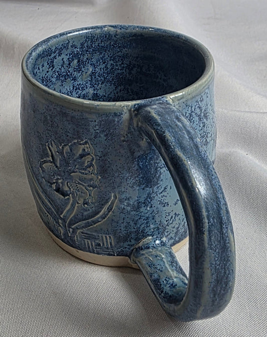 M Blue Floral Mug - CSMJ