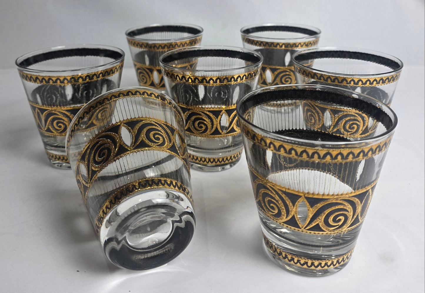 MCM 22K Culver Glass Set (7)