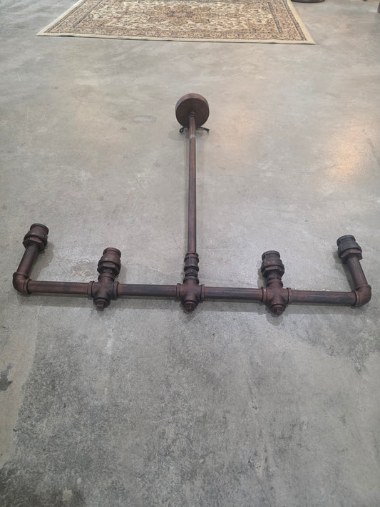Custom Industrial Pipe Light Fixture #2
