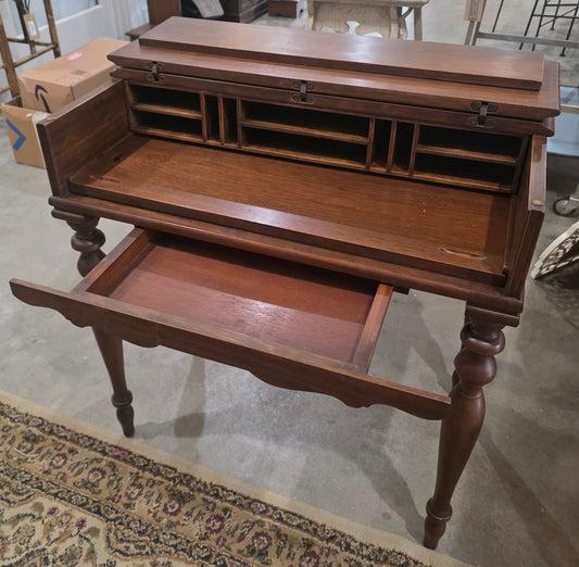 Vtg. Wooden Writing Desk