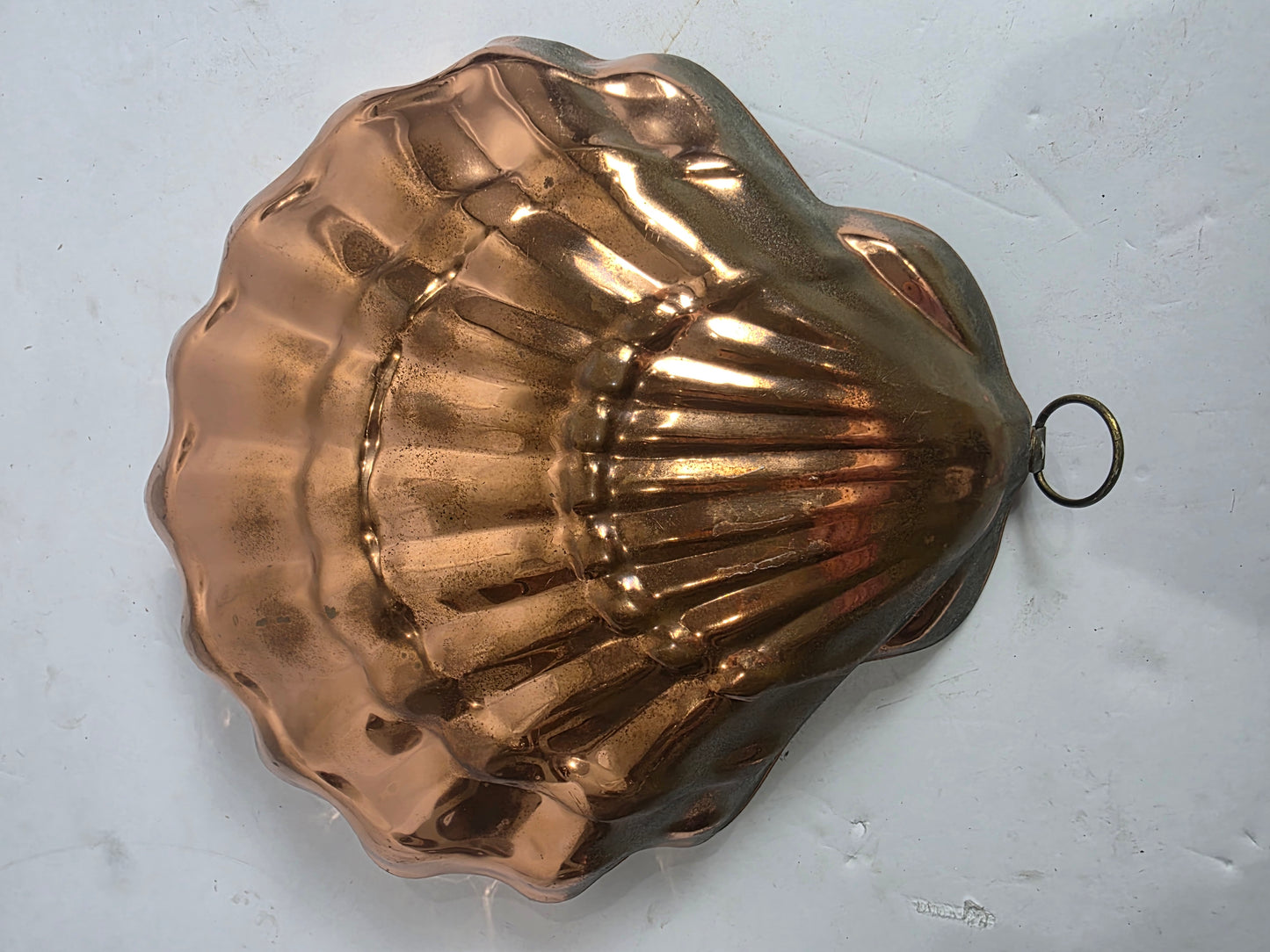 Vtg. Copper Shell Cake Pan