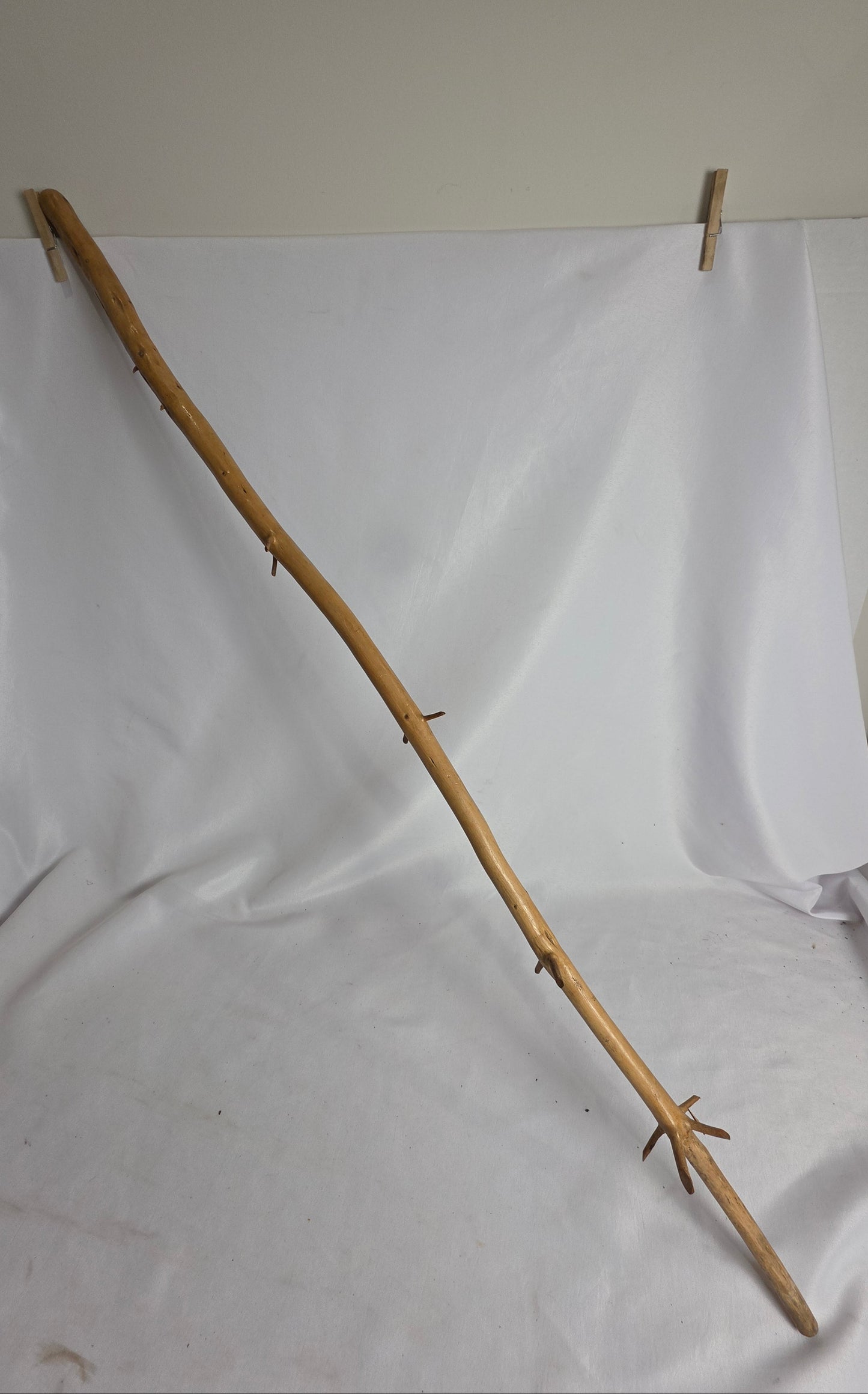vintage handmade wooden walking stick CSHW