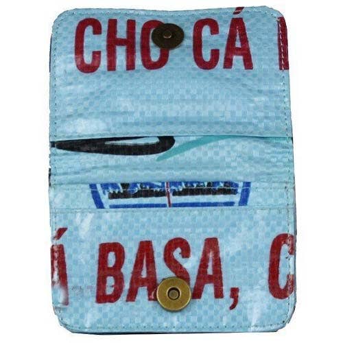 Recycled Feed Bag Card Holder