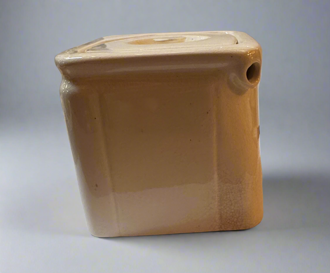 Vtg Square Teapot