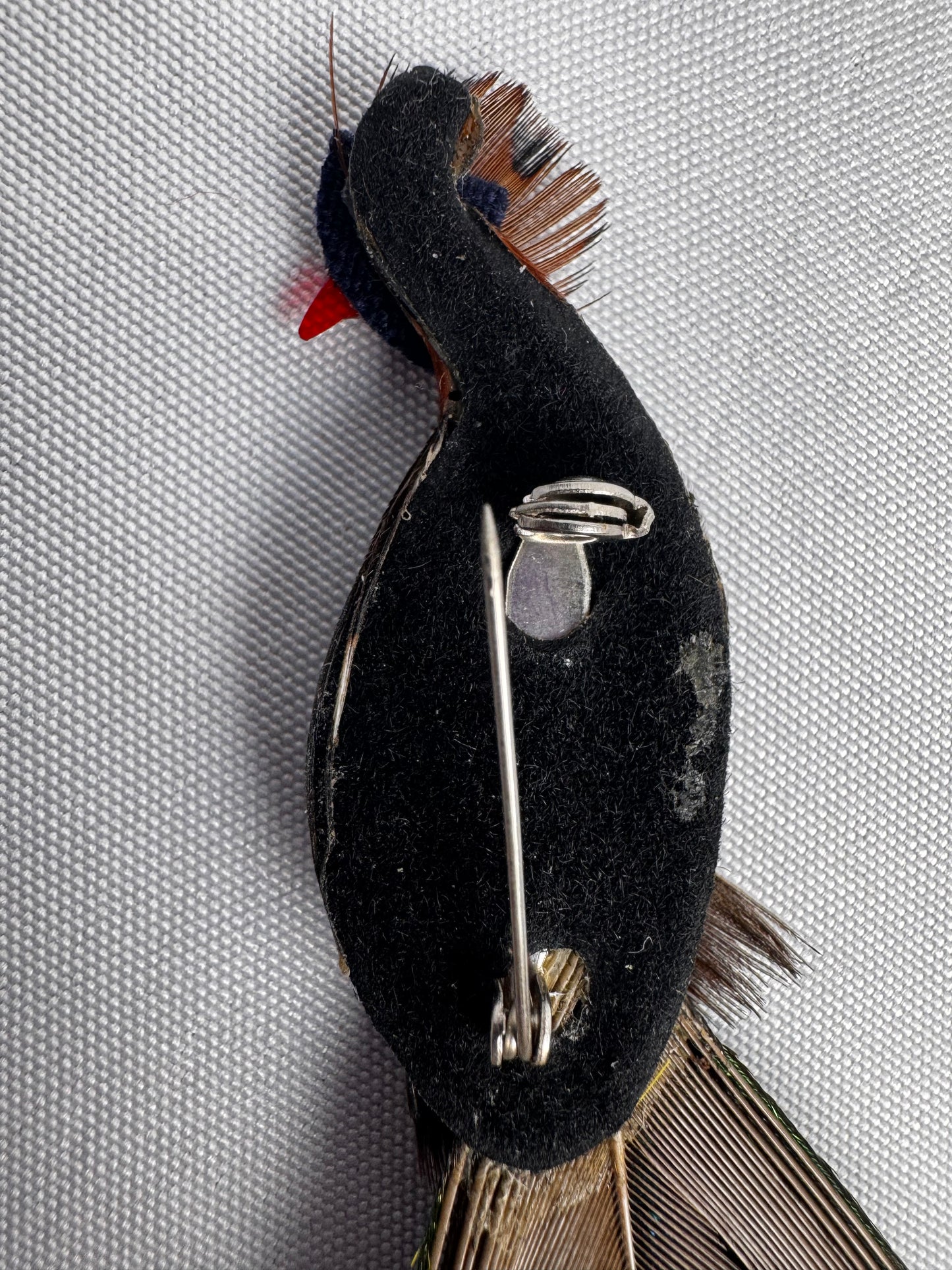 Vtg Peacock Pin CSBH