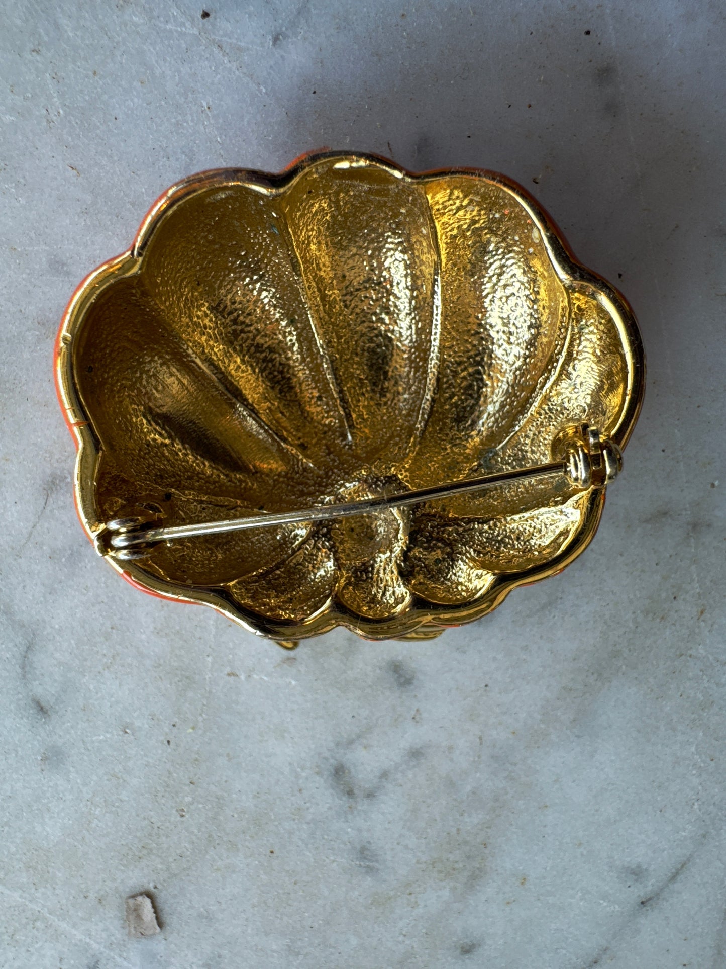 BEST signed pumpkin brooch CSBH