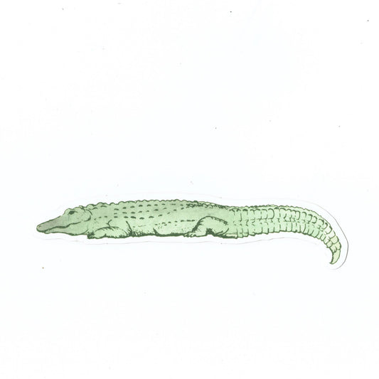 Lazy Alligator Vinyl Sticker