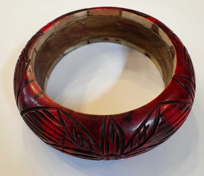 Vtg Cinnabar Style Bangle CSBH