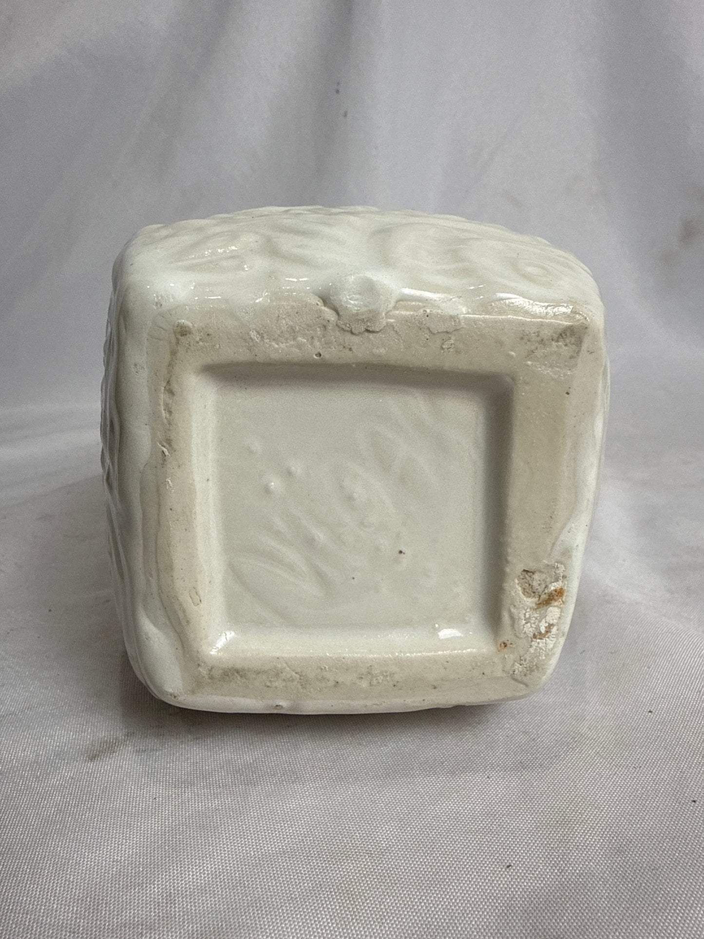 Embossed Floral Ceramic Cream Pitcher