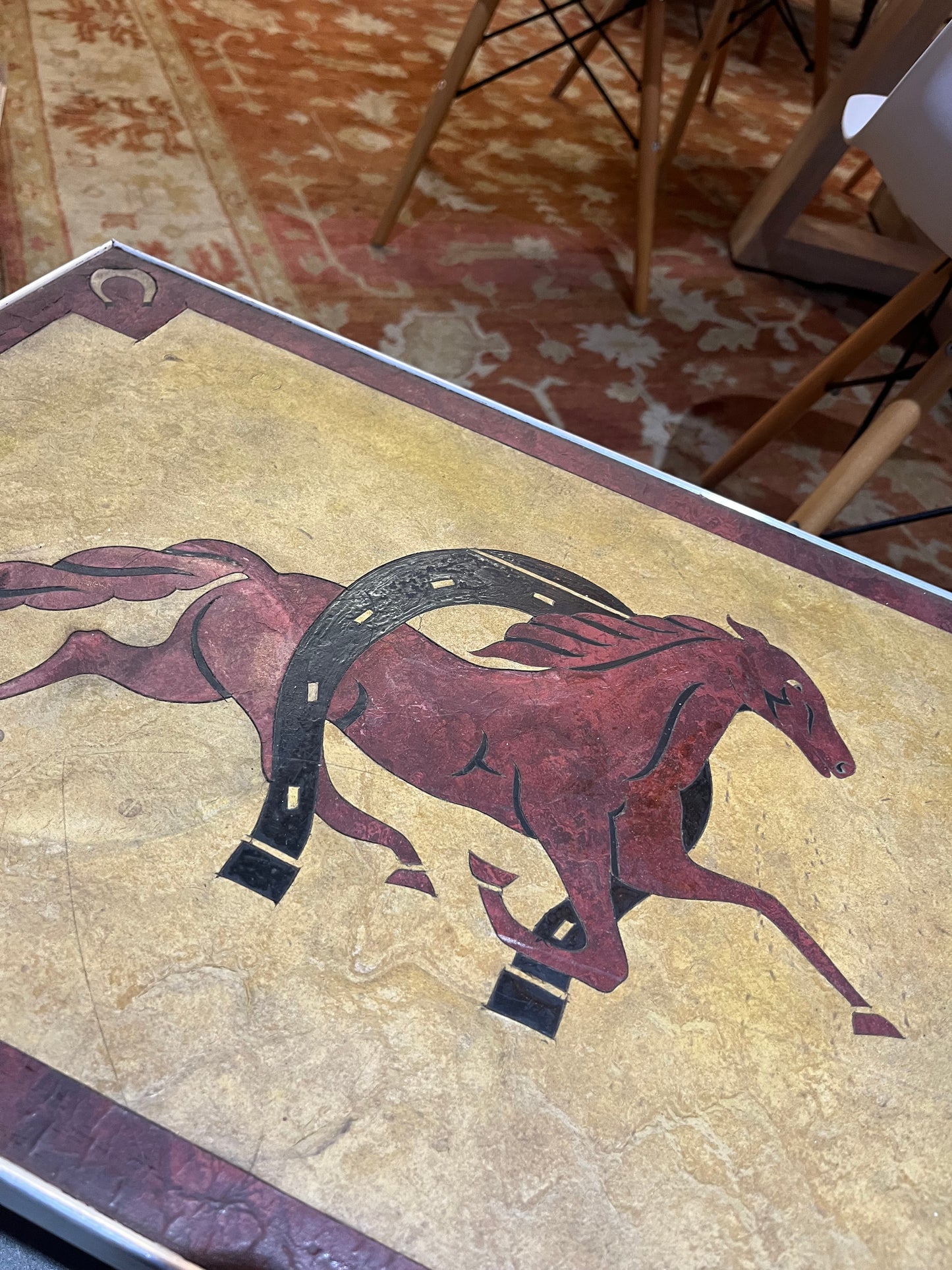 Vintage Cowboy Themed Childs Table