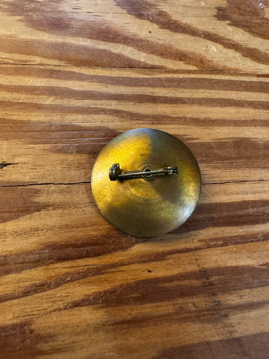 Vtg Brass pin w/spinning feature CSBH