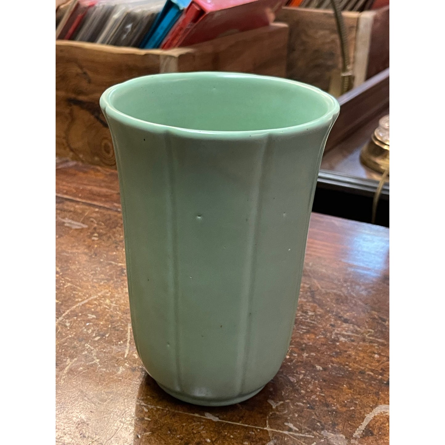 Vintage Haeger Pottery Ceramic Flower 8" Vase