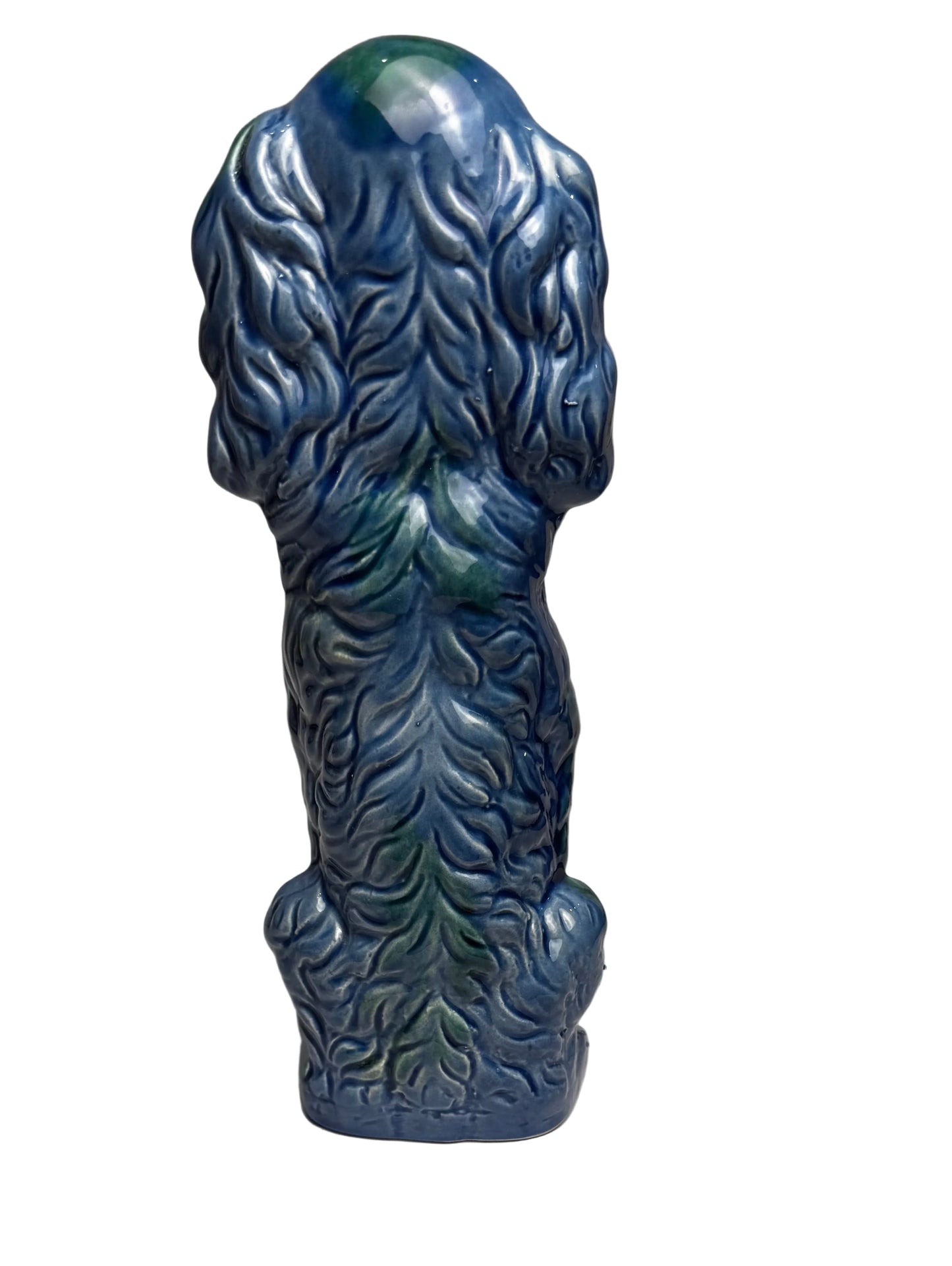 Vtg BMP Blue Ceramic Spaniel CSBH