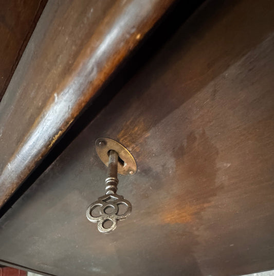 Antique Larkin Style drop front secretary desk