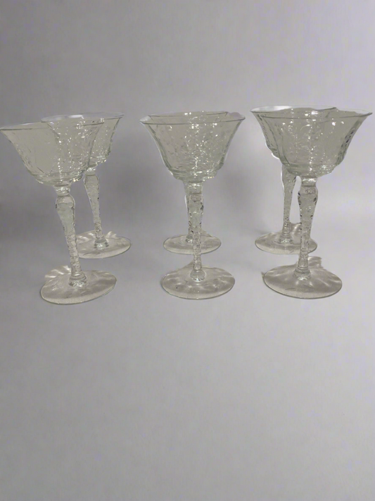 (6) short stem glasses