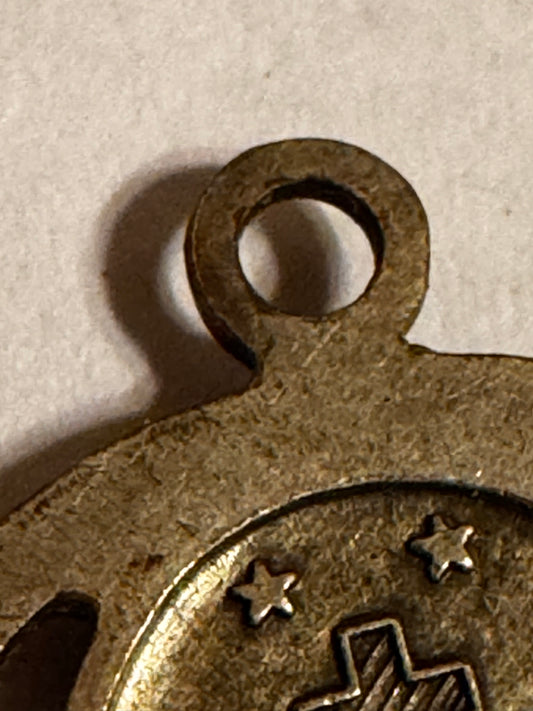 Vtg Brass Talisman (Erzulie / Virgin Mary) CSBH