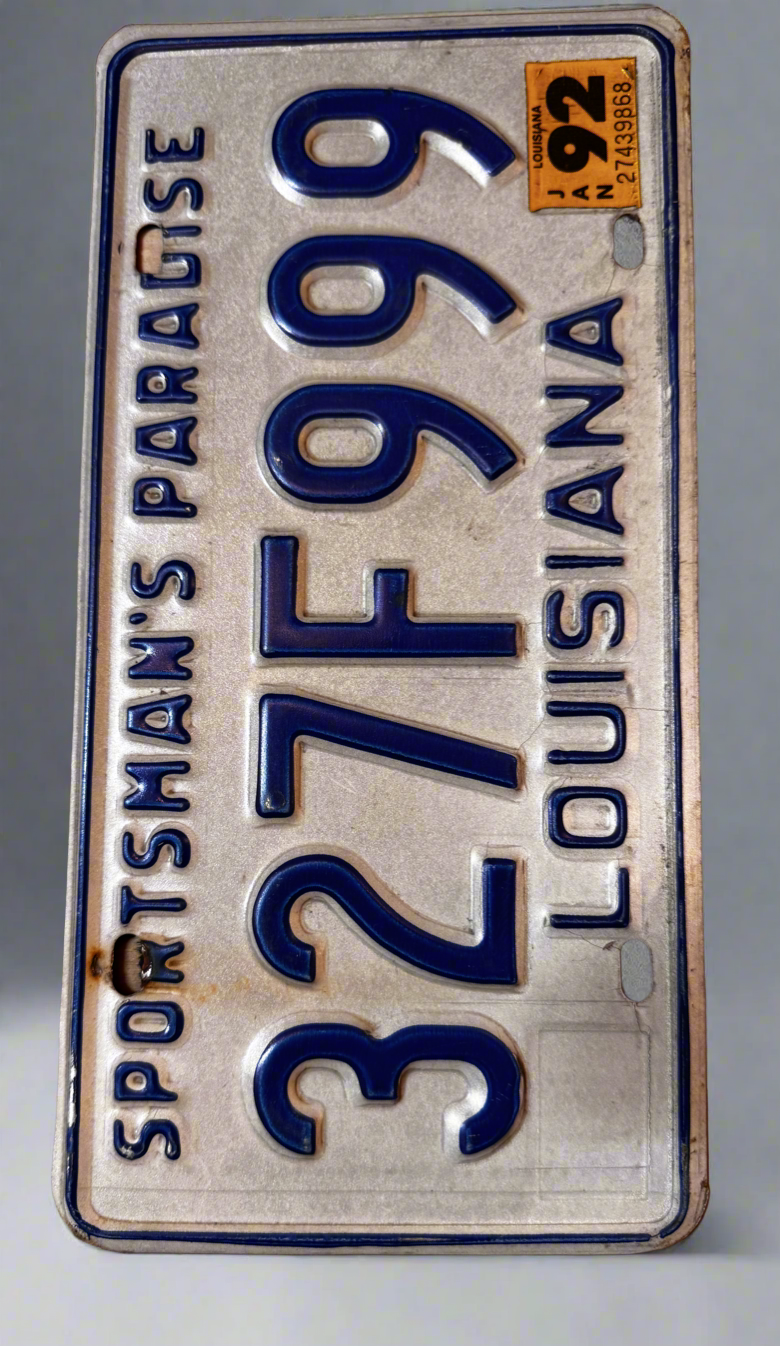 Louisiana License Plates Decor