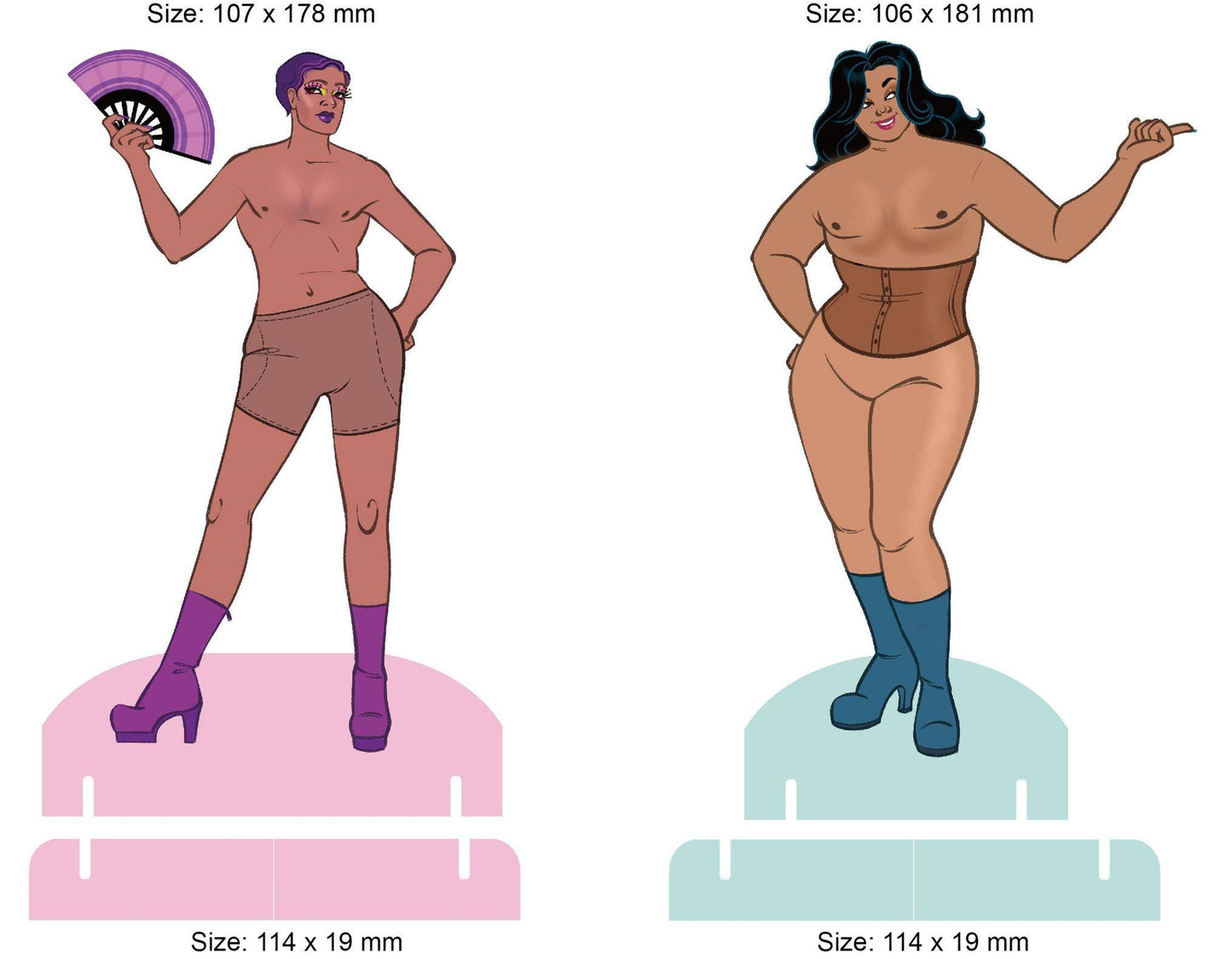 DELUXE DRAG DUO PAPER DOLL SET