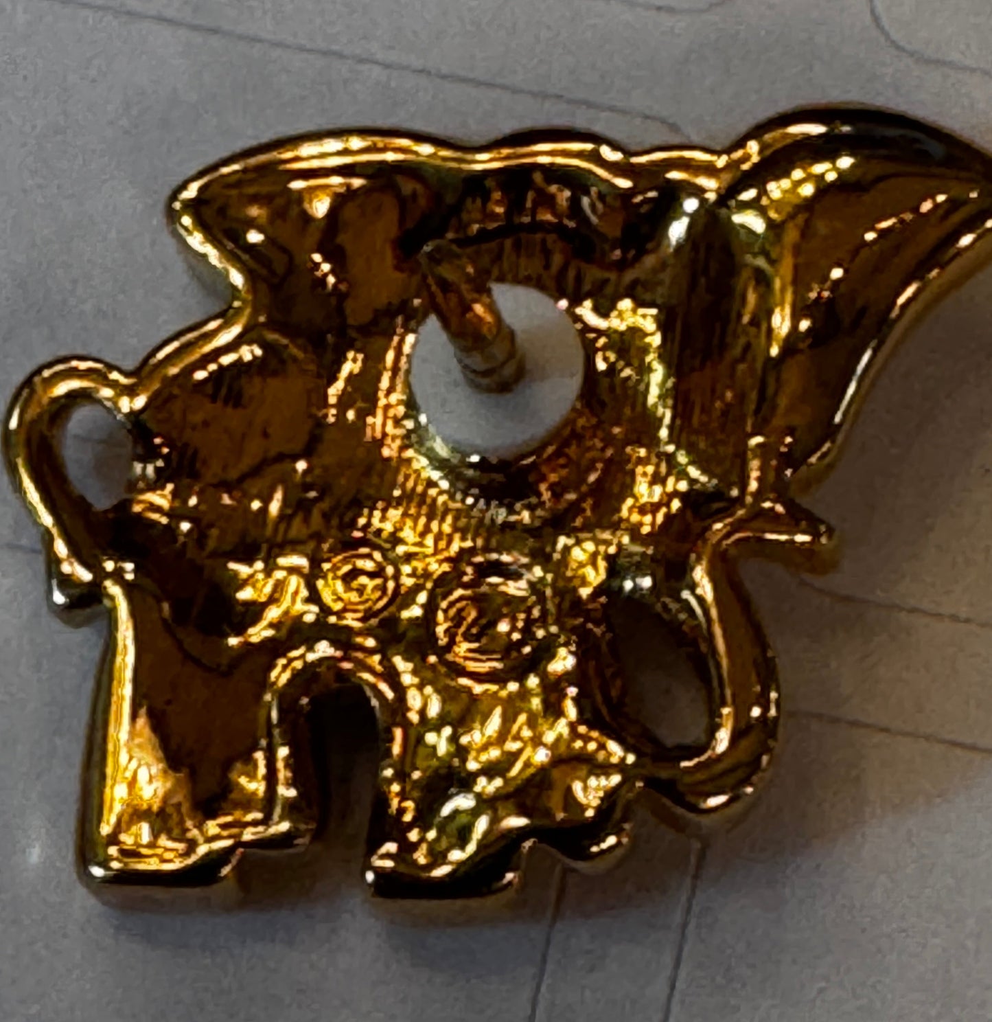 Vintage Swarovski Signed Crystal Pave Elephant Brooch CSBH