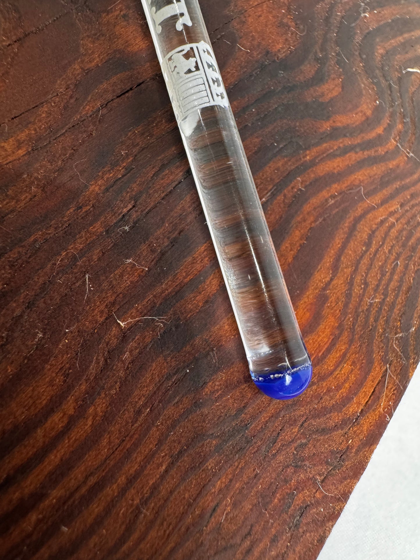 Vtg Roosevelt Glass Swizzle Stick
