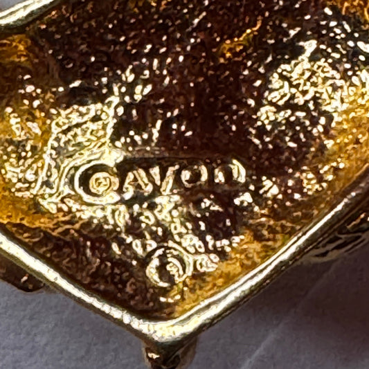 Vtg Avon Cat Earrings CSBH