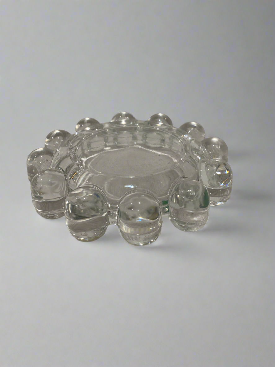 Vtg Boopie bubble glass ashtray