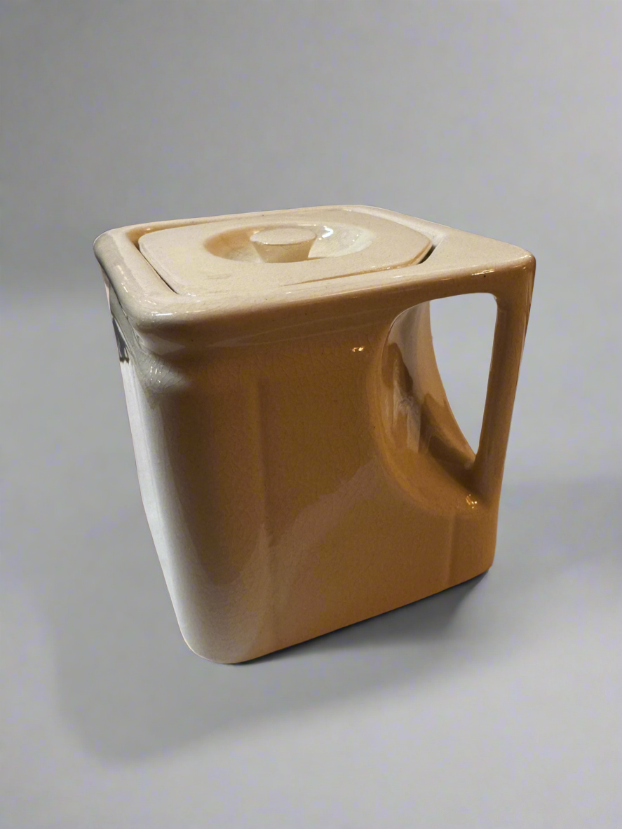 Vtg Square Teapot