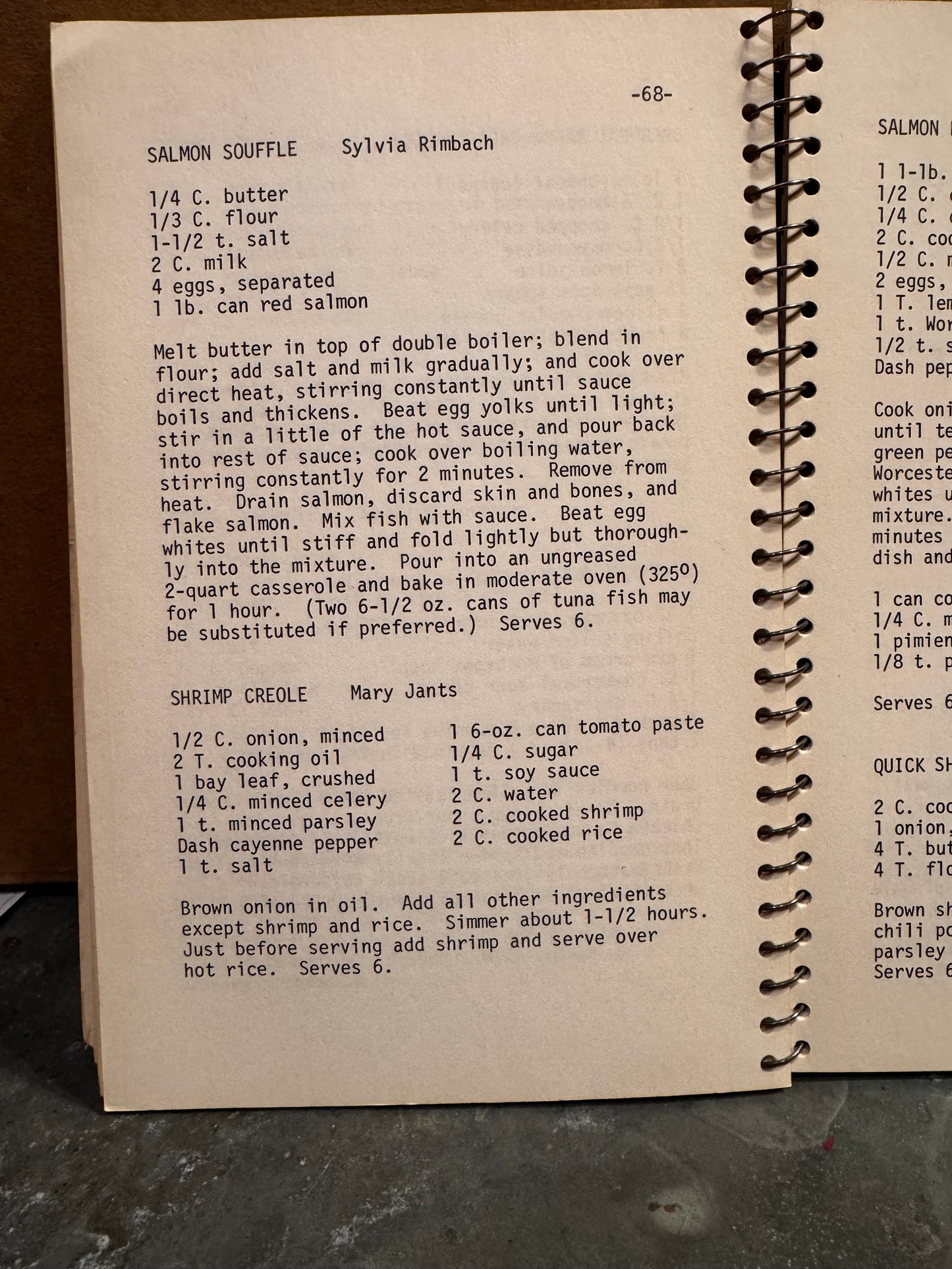 Vtg Cookbook Mushroom Cover CSBH