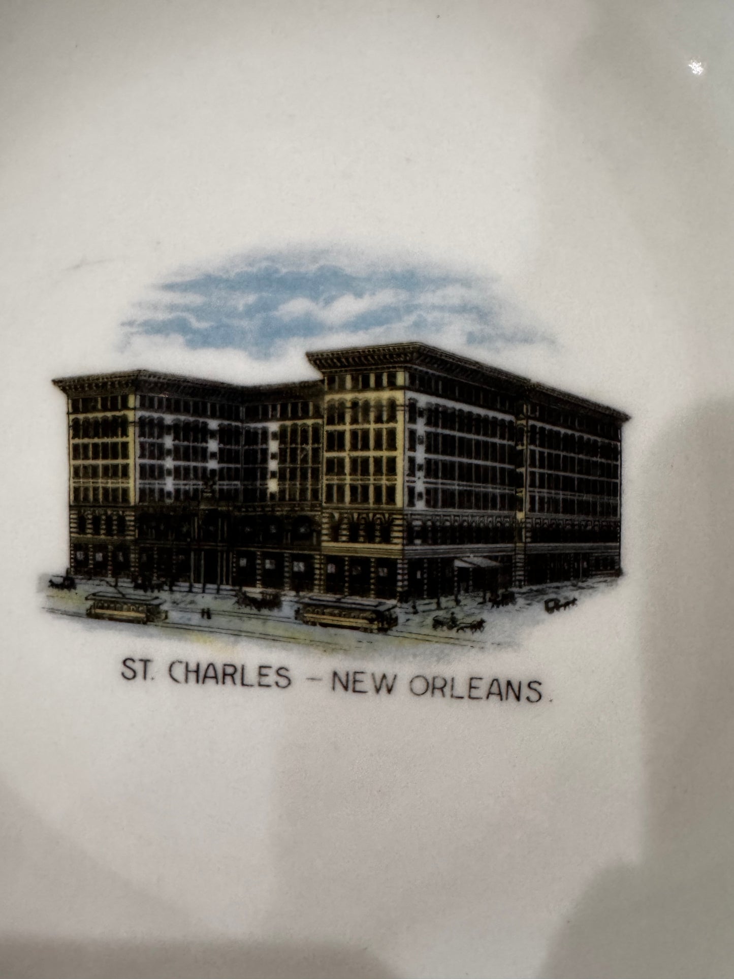 Vtg St. Charles Hotel Plate