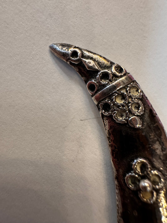 Vtg Sterling Dagger Brooch CSBH