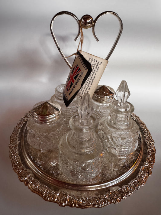 Vtg Queen Anne Cruet Set CSBH