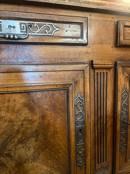 French Louis XV Style Walnut Sideboard, 19th Century